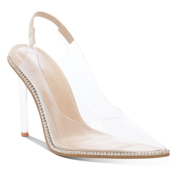 Winnie Harlow Steve Madden Savlamar Rhinestone Slingback Heels 7.5M‎ - Picture 8 of 9